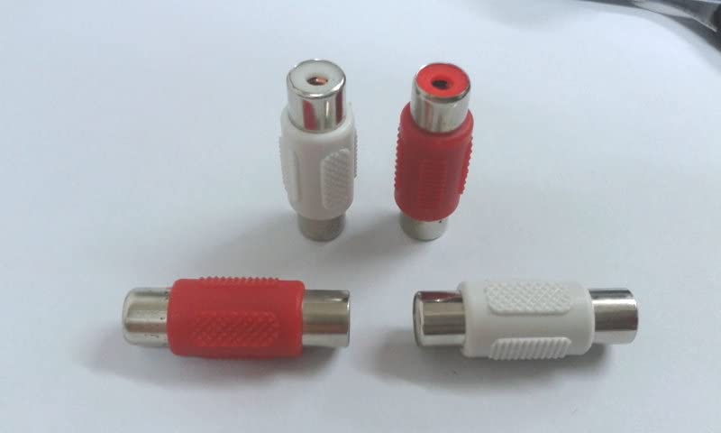 Lot de 200 connecteurs RCA AV vidéo audio femelle rouge + blanc