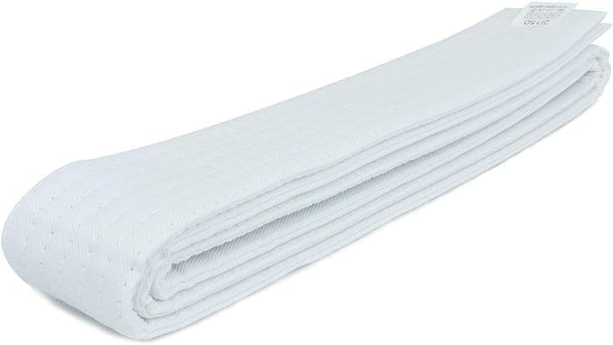 Miniatura 2 de TRUESAGA - Cinturón de algodón para karate y taekwondo de artes marciales, doble envuelto, 9 puntadas