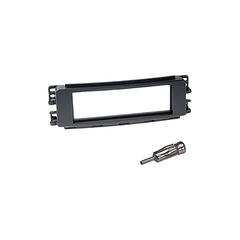 Sound Way - Kit de Montage Autoradio, Façade Cadre de Radio 1 DIN, Adaptateur Compatible avec Smart Forfour