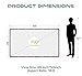 AAJK Outdoor Projector Screen 100 inch, Washable Projector Screen 16:9 Foldable Anti-Crease Portable Projector Movies Screen for Home Theater Outdoor Indoor Support Double Sided Projection