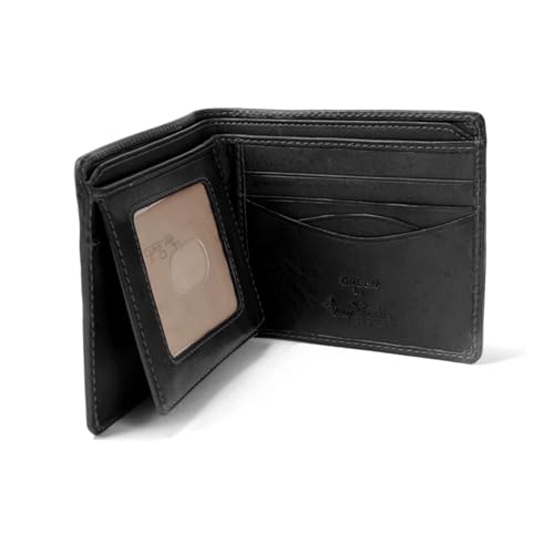 Tony Perotti Men's Italian Leather Bifold Wallet With Card Holders, Pockets, ID Window - Eco-Friendly Vegetable-Tanned Full Grain Leather Wallet Made in Italy