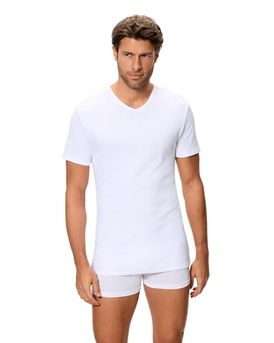 Abanderado Camiseta térmica Manga Corta Cuello Pico Algodón de Invierno Hombre x1