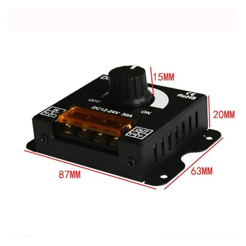 Variateur LED 12V-24V 30A 360W pour ruban monochrome