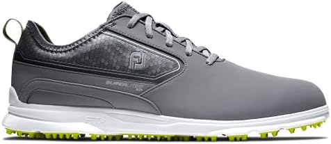 FootJoy Men's Superlites XP Golf Shoe, Grey/Lime, 10.5 | Image 1