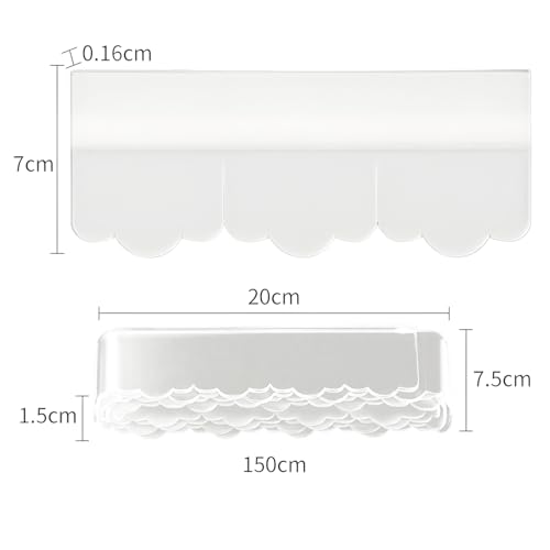 Wasserdichter Aufkleber Nähte im Toilettenboden, Waterdichte en Dreckig Tape, Auf die küche/toilette/badezimmer in der ecke.Verhindert, dass Feuchtigkeit und verhindert Schimmel(1.5m) (Transparent)