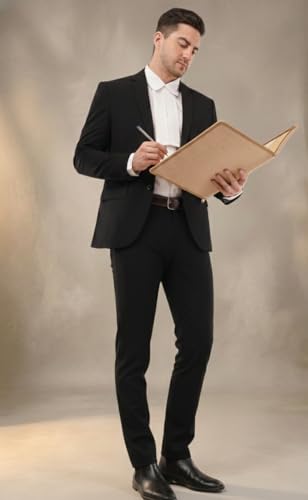Image of SaintX Men's Black Formal Blazer for Advocates | Court Dress | Regular Fit | Fully Lined | Professional Legal Wear