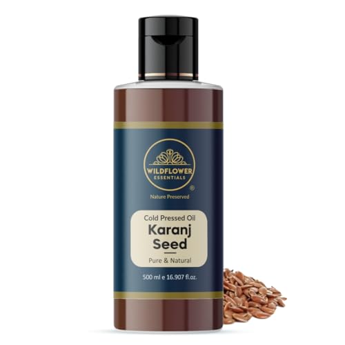 Image of Karanj Oil Cold Pressed 100% Pure & Natural (500 ml) For Face, Hair, Skin, Body