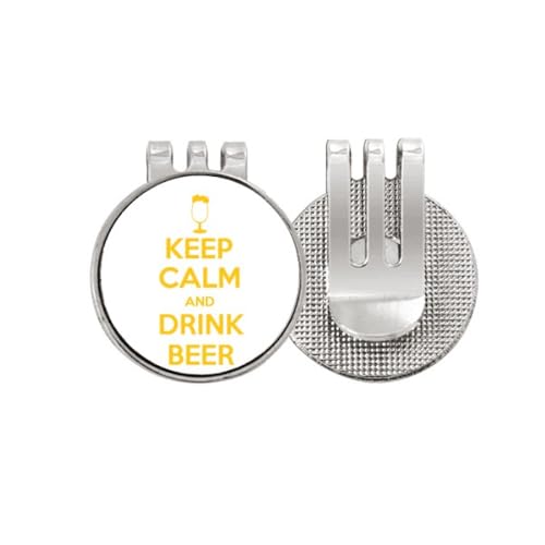 Marqueur de balle de golf Keep Calm And Drink Beer pour le green