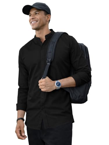 Image of Noble Monk Men's Full Sleeve Shirt | Casual Formal Button Down Top | Regular Fit Stylish Wear | Comfortable Everyday Apparel