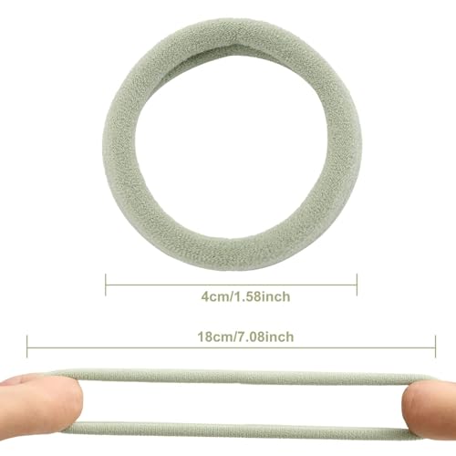 Image of Bessrung 100PCS Light Color Seamless Elastic Hair Ties No Damage for Women | Soft Stretch Hair Elastics, Snag-Free Hair Bands for Thick Thin Hair, Strong All-Day Hold, Hair Accessories for Everyday Use