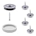 Produktbild Wagner QuickClick® Kunststoffgleiter Möbelgleiter Stuhlgleiter 4er-Set zum Anschrauben - 4X Basis+Schraube+Gleitaufsatz austauschbar - Kunststoff Hyper - Durchmesser Ø 17 mm - Made in DE - 15809300