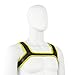 YiQin RWSX Weiche Latex-Hundemaske mit Ohren, Welpenmaske für Cosplay-Party-Maskerade Set, Freie Kombination (Riemen Gelb)