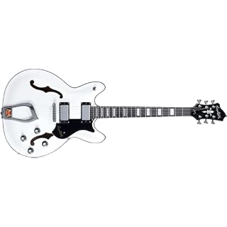 9 VIKING HAGSTROM Guitare à corps creux VIKING WHT. - Les Beatles, Paul McCartney, John Lennon, RIngo Starr, George Harrison