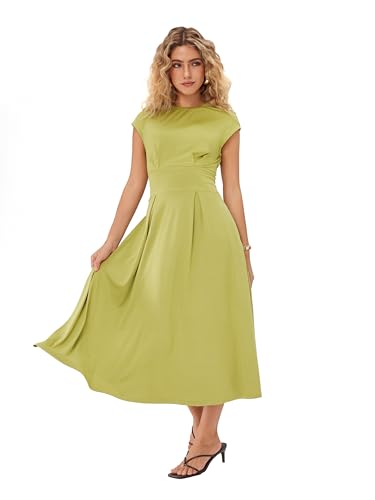 CIDER Cap Shortsleeve Ruched Dress4