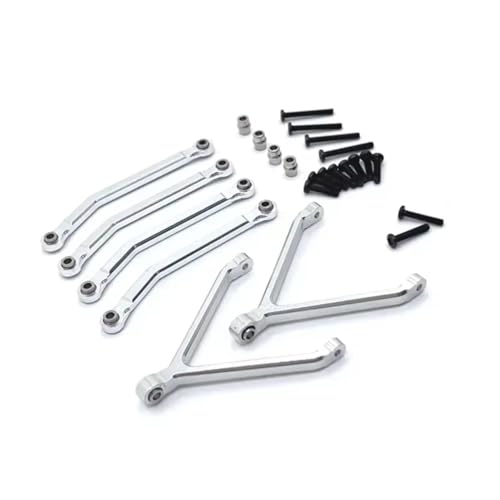 RC�R�l�N�e�B���O���b�h�^�C���b�h For FMS 1/24 Xiaoqi For FCX24 �����A�b�v�O���[�h�ƍđ��� CNC �v���Z�X�V���[�V�A�N�X���Œ胊���N Rc �J�[���i�A�N�Z�T���[(Silver)