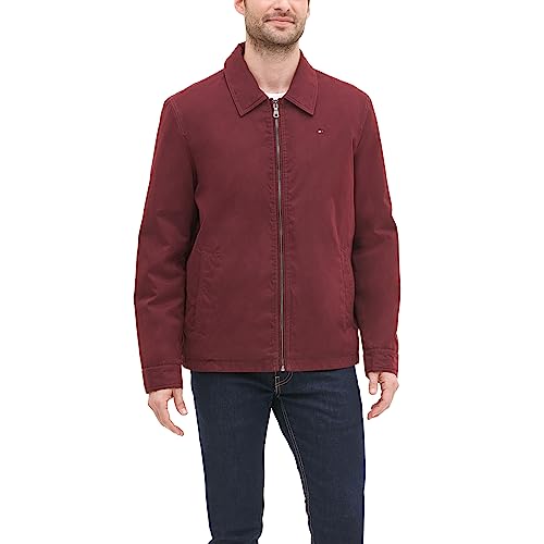 Tommy Hilfiger Mens Lightweight Zip-up Microtwill Golf Jacket (Standard and Big & Tall Sizes)
