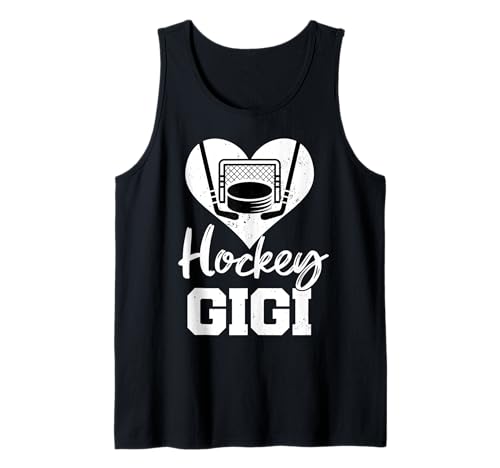 Hockey Gigi Heart Funny Heartfelt Love Hockey Player Gigi Tank Top