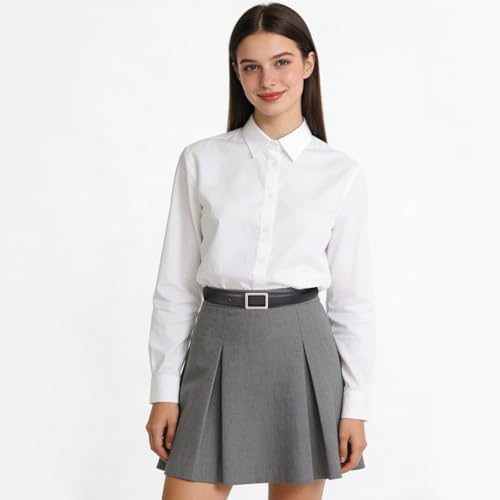 Image of Aurolran Women's Leather Belt with Buckle - Ideal for Dresses, Jeans, and Coats
