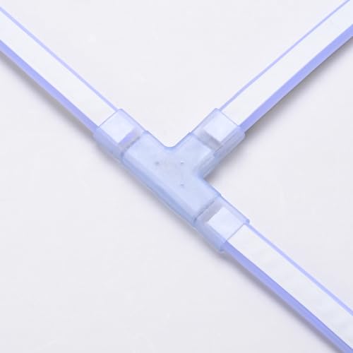 Image of Yescom 10 Sets of T Shape Junction 3 to 1 Wire Splice Connector with 4-Pin for BiLume RGBW AC110-120V LED Neon Rope Lights
