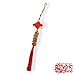 hhdatc 8 Red Strings Chinese New Year Feng Shui Coins Good Luck Charm with Chinese Knot for Good Luck Fortune Wealth Health Success Hanging Decorations