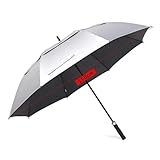 LUYSGBXR Ombrello da golf grande uomo, 185 cm, manuale, con manico lungo, resistente ai raggi UV, parasole viaggio, ombrellone spiaggia, antivento, robusto(Silver 150cm 8K)