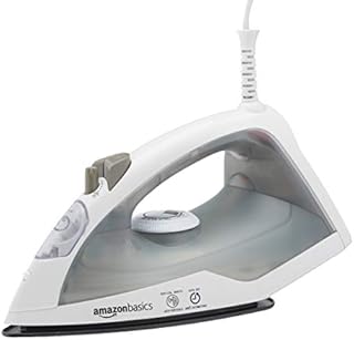 AmazonBasics Teflon Soleplate Steam Iron, 1200 Watt