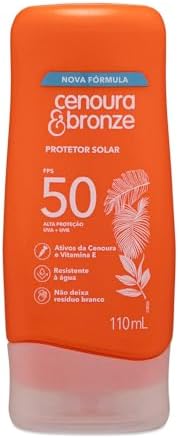 Protetor Solar FPS 50 Cenoura & Bronze 110ml