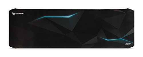 Preisvergleich Produktbild Acer Predator Gaming Mauspad (reibungsarme Faseroberfläche, selbstleuchtendes Predator Logo, Unterseite aus Naturkautschuk, leicht zu reinigen, Größe XL, Spirits Design)