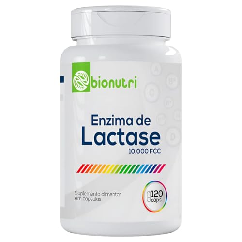 Enzima Lactase 10000 FCC Bionutri – 120 Caps - Lactose Lactoze Lactaze