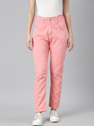 Image of SHOWOFFFF Women Mom Fit Jeans | Denim Jeans for Womens | Mid-Rise Regular Length Jeans for Women's