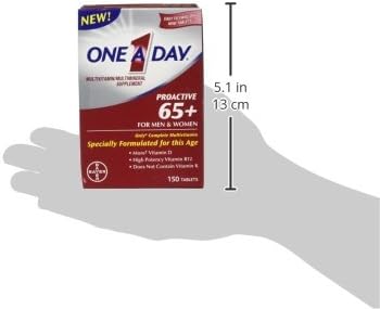 One-A-Day Proactive 65 Plus Multivitamins for Men and Women, 150 Count (Pack of 2)