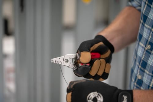 Image of Southwire Compact Wire Stripper 16-26 AWG - Strips, Cuts, & Loops Electrical Wire - Stainless Steel Blades - Spring-Loaded - Lightweight Tool - Compact 16-26 AWG Model