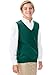 Classroom School Uniforms Men's Adult Unisex V-Neck Sweater Vest, Hunter, X-Large