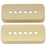 Fits USA Les Paul P90 soapbar style pickup and most of US standard P90 pickup 49.2mm (1-15/16 inch) polepiece spacing, Mounting screw spacing: 19.84mm (25/32 inch) Glossy surface, correct color, made of plastic Please check our detailed size image be...