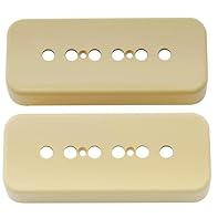 Fits USA Les Paul P90 soapbar style pickup and most of US standard P90 pickup 49.2mm (1-15/16 inch) polepiece spacing, Mounting screw spacing: 19.84mm (25/32 inch) Glossy surface, correct color, made of plastic Please check our detailed size image be...