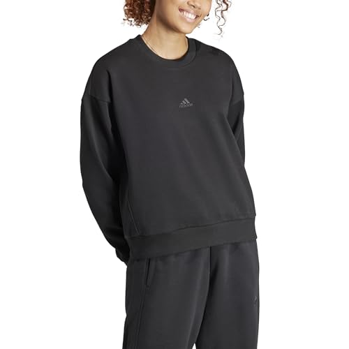 adidas Women's All SZN Sweatshirt, Black, Large