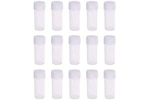 Sample Vial Storage: 50-Count 5ML Plastic Sample Small Tube Bottles for Lab Storage