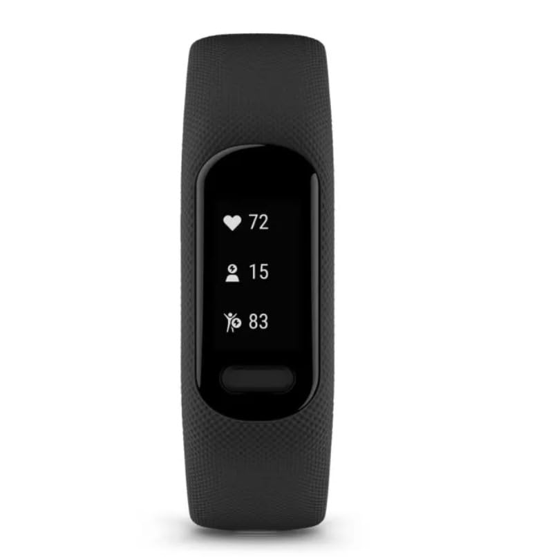 Garmin vívosmart 5, Fitness Tracker, Long-Lasting Battery, Simple Design, Black Bundle with USB Wall Charger + More - Image 4