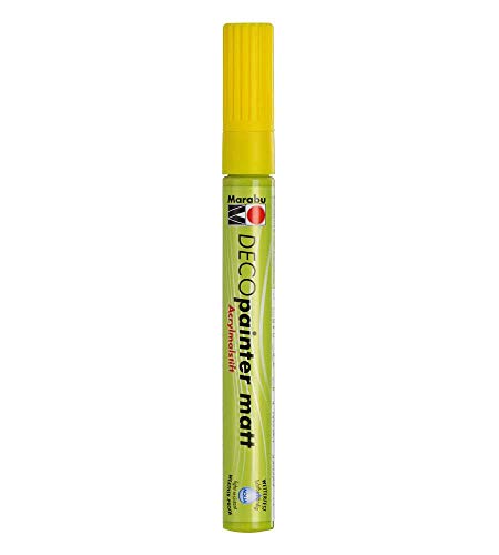 Marabu Deco Pintor 3-4mm Tip-Sunshine Amarillo, Rotulador, 0,8 x 3,2 x 15 cm