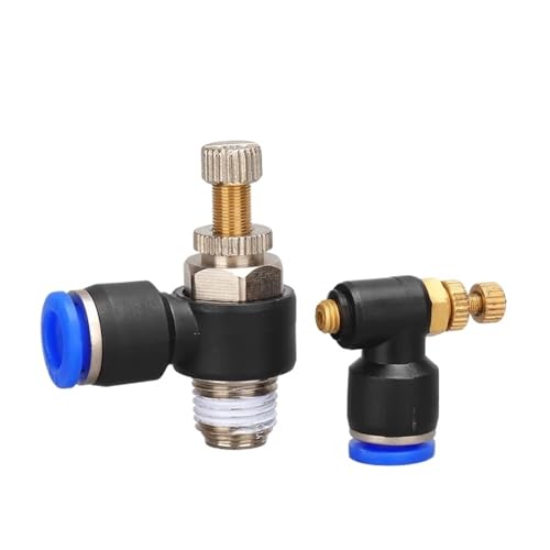 Racor regulador SL de flujo regulable con rosca 1/8 para manguera de 10mm 2