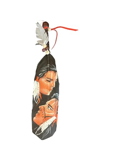 Roger Enterprises Feather Painting Native American Chief on Large Turkey