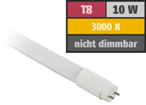Preisvergleich Produktbild LED-Röhre. T8. 10W. 850 lm. 270°. 60cm. warmweiß