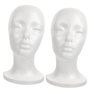 KAILIKETIY 2 Stück Weiblicher Perückenkopf