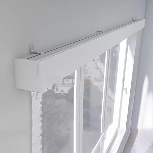 Riel para barra de cortina de dormitorio y ducha que transforma tus estancias 2
