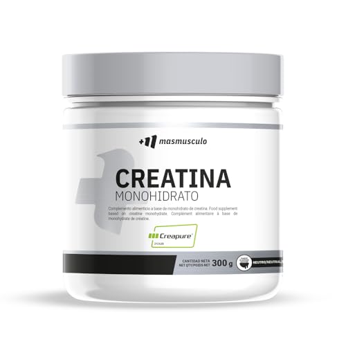 MM Supplements - Creatina Monohidrato Creapure® - en Polvo - Sin Azúcar - 300 g - Bote 3 Meses - Recuperador Muscular - Aumenta Masa Muscular - Sabor Neutro