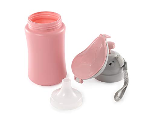 Image of ONEDONE Travel Urinal Portable Potty Pee Cup for Kids Girls Urinal Emergency Toilet for Camping Car Travel and Kid Potty Pee Training Pee Bottle for Toddlers Kids Children Baby Girls(Pink)