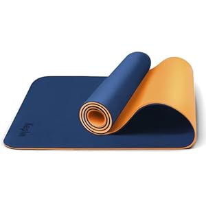 KEPLIN Yoga & Exercise Mat with Carry Strap, Large Non-Slip Comfortable Training & Workout Floor Mat for Home or Outdoor, Gym, Pilates, Gymnastics, HiiT, Stretching & Meditation