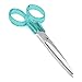 OfficeGoods 3 Piece Acrylic Desk Set - Includes Ruler, Staple Remover, Scissors - Functional & Elegant Desk Accessories - Stationery Tools for Home, Office, and School - Green with Silver Metal