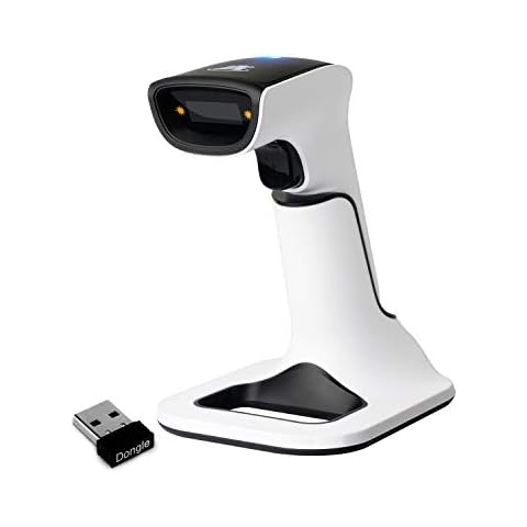 ScanAvenger Wireless Portable 1D&2D with Stand Bluetooth Barcode Scanner: Hand Scanner 3-in-1, Cordless, Rechargeable Scan Gun for Inventory - USB Bar Code/QR Reader (1D&2D with Next Gen Stand) Cover
