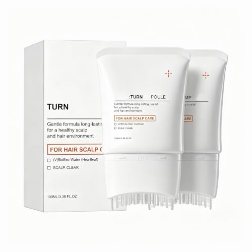 Scalp Care Serum With Built-In Brush Lightweight Korean Hair Care 3.38 Fl Oz | 2 Bottles